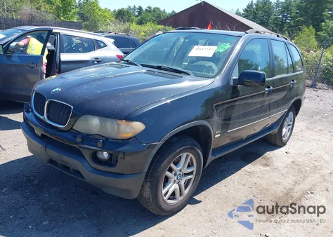 2005 BMW X5 3.0I из США, поврежденный, VIN 5UXFA13585LB09690